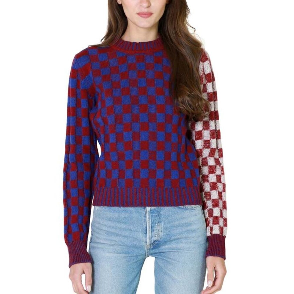 GANNI Checkered Sweater